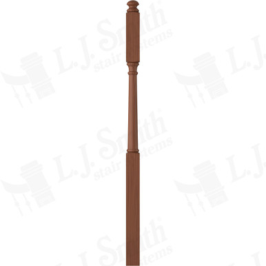L.J. Smith 3" Second Floor Landing Newel · LJ-4045-C — stair parts selection with LeviArs Design & Remodeling
