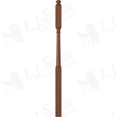 L.J. Smith 3" Second Floor Landing Newel · LJ-4045-HC — stair parts selection with LeviArs Design & Remodeling