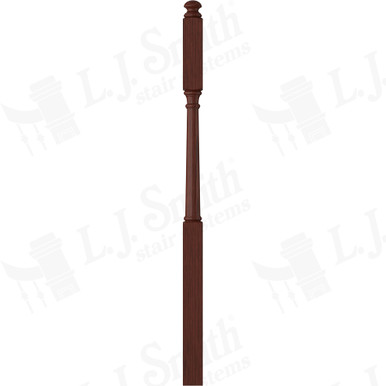L.J. Smith 3" Second Floor Landing Newel · LJ-4045-MH — stair parts selection with LeviArs Design & Remodeling