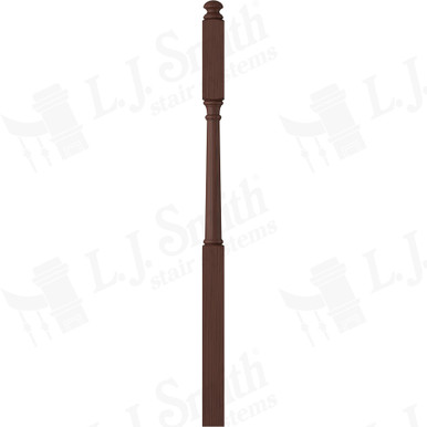 L.J. Smith 3" Second Floor Landing Newel · LJ-4045-W — stair parts selection with LeviArs Design & Remodeling