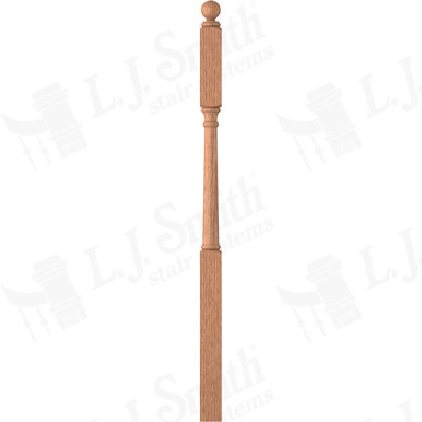 L.J. Smith 3" Second Floor Landing Newel · LJ-4045BT-O — stair parts selection with LeviArs Design & Remodeling