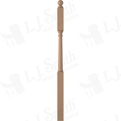 L.J. Smith 3" Second Floor Landing Newel · LJ-4045BT-P — stair parts selection with LeviArs Design & Remodeling