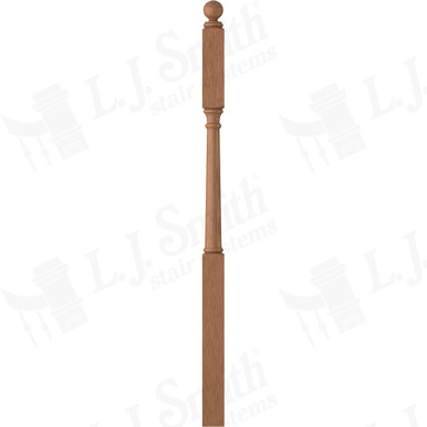 L.J. Smith 3" Second Floor Landing Newel · LJ-4045BT-WO — stair parts selection with LeviArs Design & Remodeling
