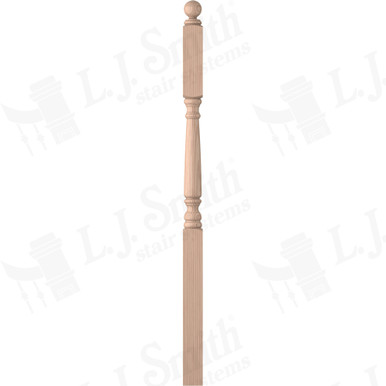L.J. Smith 3" Second Floor Landing Newel · LJ-4155-B — stair parts selection with LeviArs Design & Remodeling