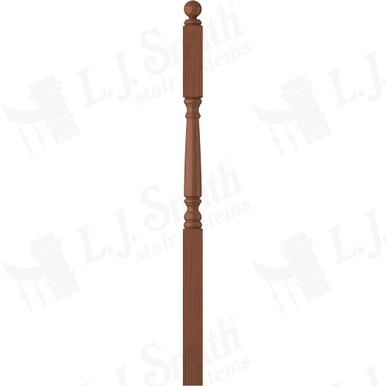 L.J. Smith 3" Second Floor Landing Newel · LJ-4155-C — stair parts selection with LeviArs Design & Remodeling