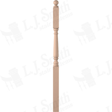 L.J. Smith 3" Second Floor Landing Newel · LJ-4155-M — stair parts selection with LeviArs Design & Remodeling