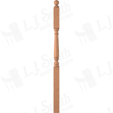 L.J. Smith 3" Second Floor Landing Newel · LJ-4155-O — stair parts selection with LeviArs Design & Remodeling