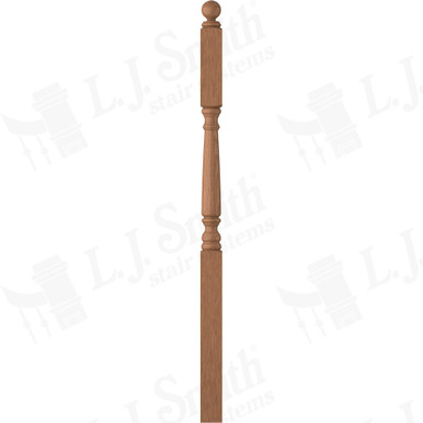 L.J. Smith 3" Second Floor Landing Newel · LJ-4155-WO — stair parts selection with LeviArs Design & Remodeling