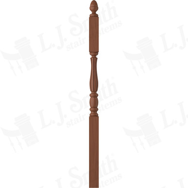 L.J. Smith 3" Second Floor Landing Newel · LJF-3245-C — stair parts selection with LeviArs Design & Remodeling