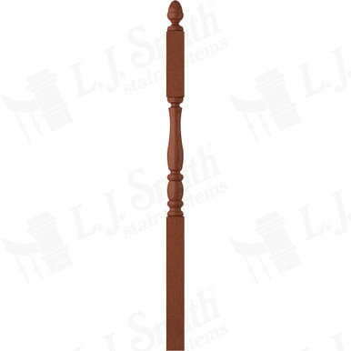 L.J. Smith 3" Second Floor Landing Newel · LJP-3245-BRZC — stair parts selection with LeviArs Design & Remodeling
