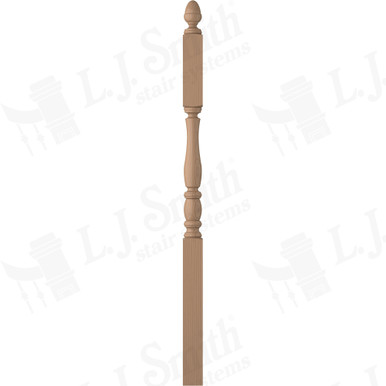 L.J. Smith 3" Second Floor Landing Newel · LJP-3245-P — stair parts selection with LeviArs Design & Remodeling