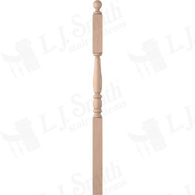 L.J. Smith 3" Second Floor Landing Newel · LJP-3245BT-B — stair parts selection with LeviArs Design & Remodeling