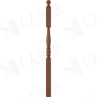 L.J. Smith 3" Second Floor Landing Newel · LJP-3245BT-C — stair parts selection with LeviArs Design & Remodeling