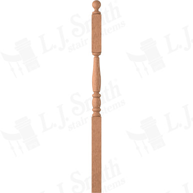 L.J. Smith 3" Second Floor Landing Newel · LJP-3245BT-O — stair parts selection with LeviArs Design & Remodeling