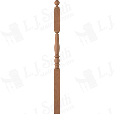 L.J. Smith 3" Second Floor Landing Newel · LJP-3245BT-WO — stair parts selection with LeviArs Design & Remodeling