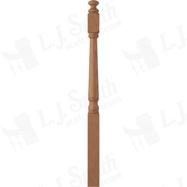 L.J. Smith 3" Short Utility Newel · LJ-4040OT-WO — stair parts selection with LeviArs Design & Remodeling