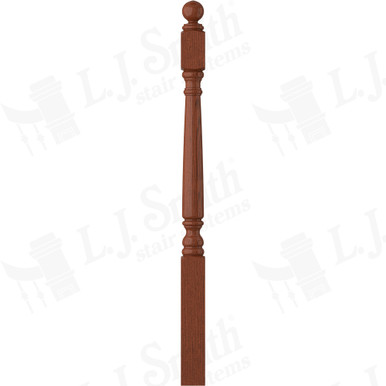 L.J. Smith 3" Short Utility Newel · LJ-4150-BRZC — stair parts selection with LeviArs Design & Remodeling