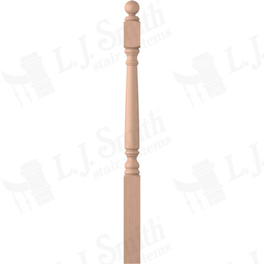 L.J. Smith 3" Short Utility Newel · LJ-4150-HM — stair parts selection with LeviArs Design & Remodeling