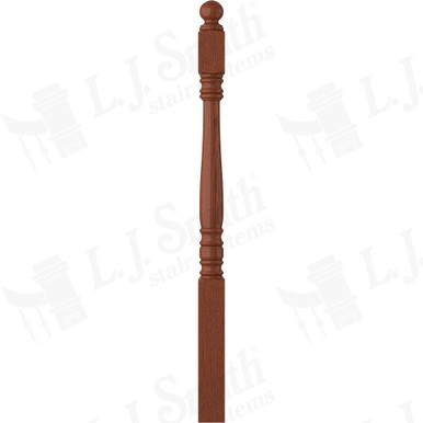 L.J. Smith 3" Short Utility Newel · LJ-4600-BRZC — stair parts selection with LeviArs Design & Remodeling