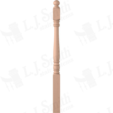 L.J. Smith 3" Short Utility Newel · LJ-4600-HM — stair parts selection with LeviArs Design & Remodeling