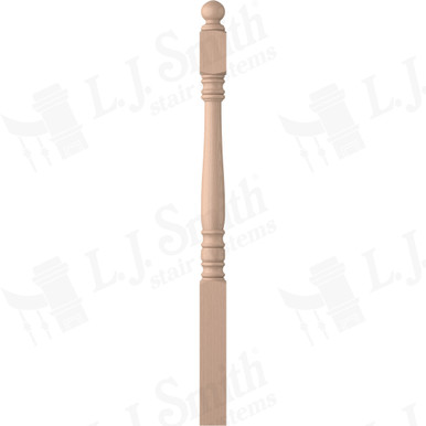 L.J. Smith 3" Short Utility Newel · LJ-4600-M — stair parts selection with LeviArs Design & Remodeling