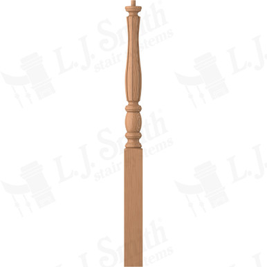 L.J. Smith 3" Short Utility Newel · LJF-3210-AL — stair parts selection with LeviArs Design & Remodeling