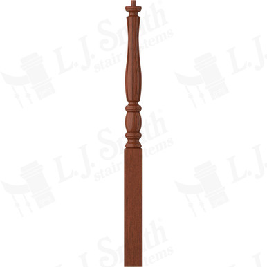 L.J. Smith 3" Short Utility Newel · LJF-3210-BRZC — stair parts selection with LeviArs Design & Remodeling