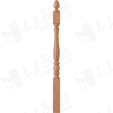 L.J. Smith 3" Short Utility Newel · LJF-3240-O — stair parts selection with LeviArs Design & Remodeling