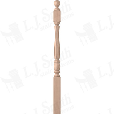 L.J. Smith 3" Short Utility Newel · LJF-3240BT-B — stair parts selection with LeviArs Design & Remodeling