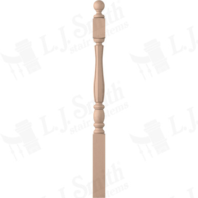 L.J. Smith 3" Short Utility Newel · LJF-3240BT-M — stair parts selection with LeviArs Design & Remodeling