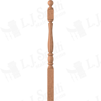 L.J. Smith 3" Short Utility Newel · LJF-3240BT-O — stair parts selection with LeviArs Design & Remodeling