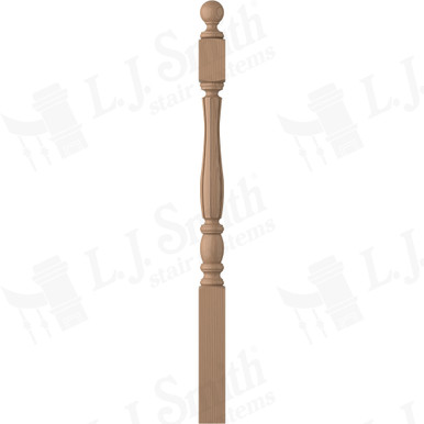 L.J. Smith 3" Short Utility Newel · LJF-3240BT-P — stair parts selection with LeviArs Design & Remodeling