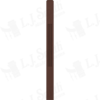L.J. Smith 3" Short Utility Newel · LJF-4110-W — stair parts selection with LeviArs Design & Remodeling