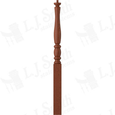 L.J. Smith 3" Short Utility Newel · LJP-3210-BRZC — stair parts selection with LeviArs Design & Remodeling