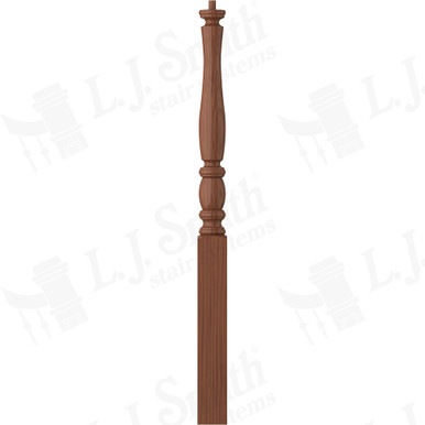 L.J. Smith 3" Short Utility Newel · LJP-3210-C — stair parts selection with LeviArs Design & Remodeling