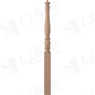 L.J. Smith 3" Short Utility Newel · LJP-3210-HK — stair parts selection with LeviArs Design & Remodeling