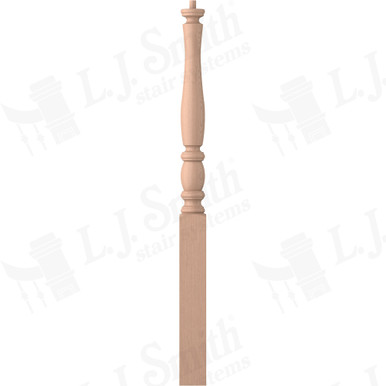 L.J. Smith 3" Short Utility Newel · LJP-3210-HM — stair parts selection with LeviArs Design & Remodeling