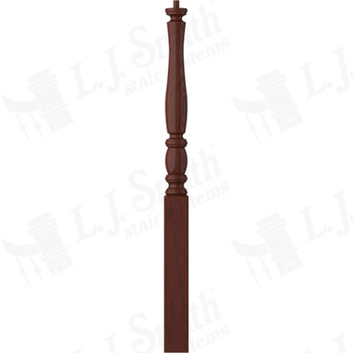 L.J. Smith 3" Short Utility Newel · LJP-3210-MH — stair parts selection with LeviArs Design & Remodeling