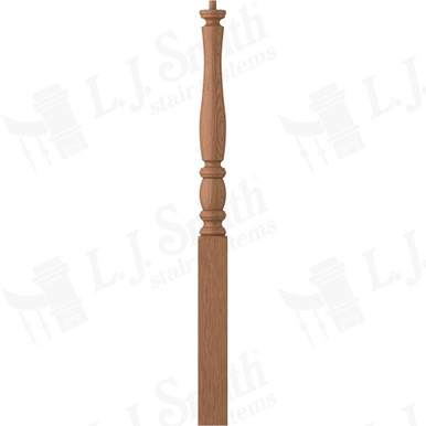 L.J. Smith 3" Short Utility Newel · LJP-3210-WO — stair parts selection with LeviArs Design & Remodeling