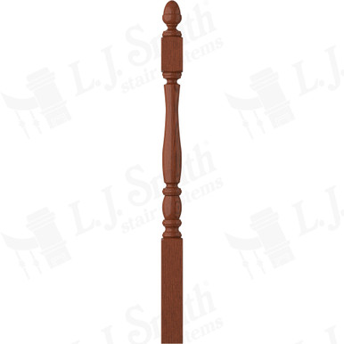 L.J. Smith 3" Short Utility Newel · LJP-3240-BRZC — stair parts selection with LeviArs Design & Remodeling