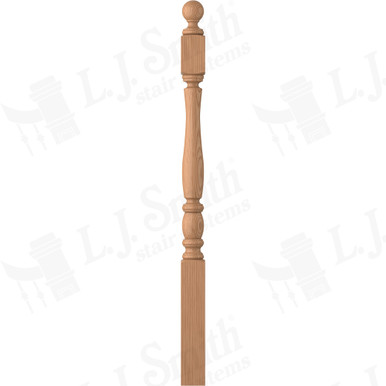 L.J. Smith 3" Short Utility Newel · LJP-3240BT-AL — stair parts selection with LeviArs Design & Remodeling