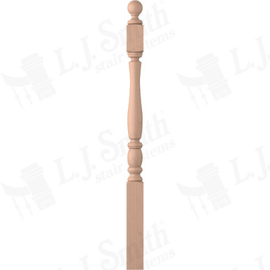 L.J. Smith 3" Short Utility Newel · LJP-3240BT-HM — stair parts selection with LeviArs Design & Remodeling