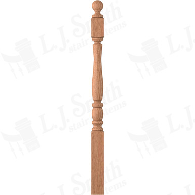 L.J. Smith 3" Short Utility Newel · LJP-3240BT-O — stair parts selection with LeviArs Design & Remodeling