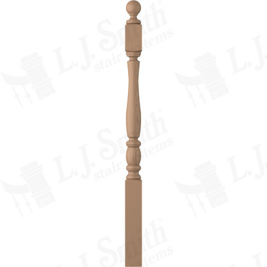L.J. Smith 3" Short Utility Newel · LJP-3240BT-P — stair parts selection with LeviArs Design & Remodeling
