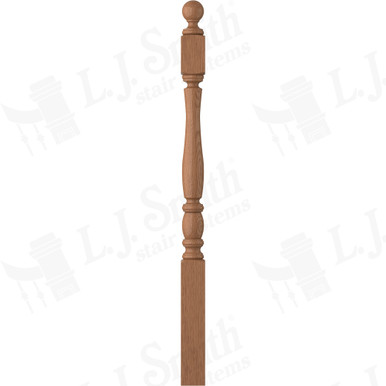 L.J. Smith 3" Short Utility Newel · LJP-3240BT-WO — stair parts selection with LeviArs Design & Remodeling