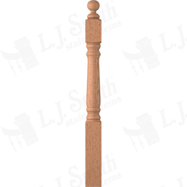 L.J. Smith 5-1/4" Newel · LJ-4690WP-O — stair parts selection with LeviArs Design & Remodeling