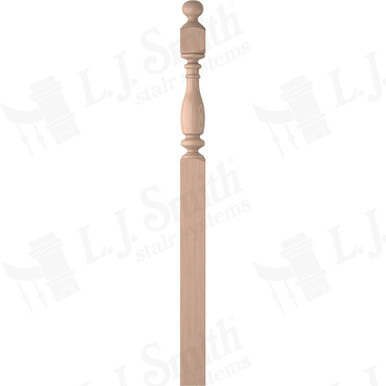 L.J. Smith 5" Intermediate Landing Newel · LJ-4V58-5.0-B — stair parts selection with LeviArs Design & Remodeling