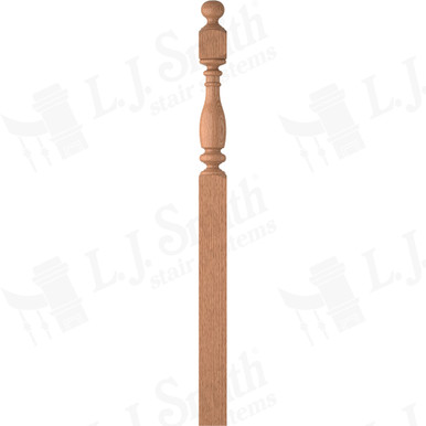 L.J. Smith 5" Intermediate Landing Newel · LJ-4V58-5.0-O — stair parts selection with LeviArs Design & Remodeling