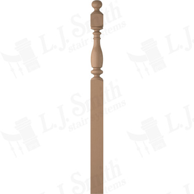 L.J. Smith 5" Intermediate Landing Newel · LJ-4V58-5.0-P — stair parts selection with LeviArs Design & Remodeling