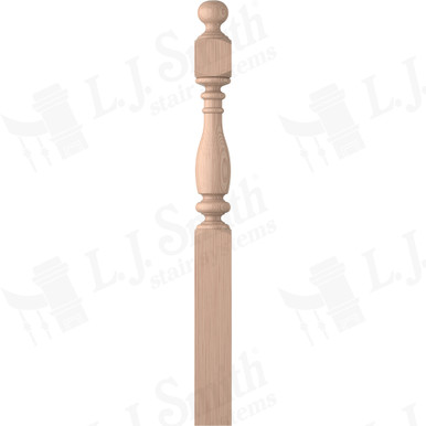 L.J. Smith 5" Long Utility Newel · LJ-4V42-5.0-B — stair parts selection with LeviArs Design & Remodeling